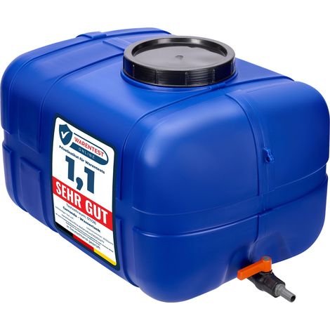 Garronda Réservoir d’Eau 150 litres avec Couvercle – Grand Récupérateur d’Eau de Pluie pour Usage Domestique et Professionnel GD-0098