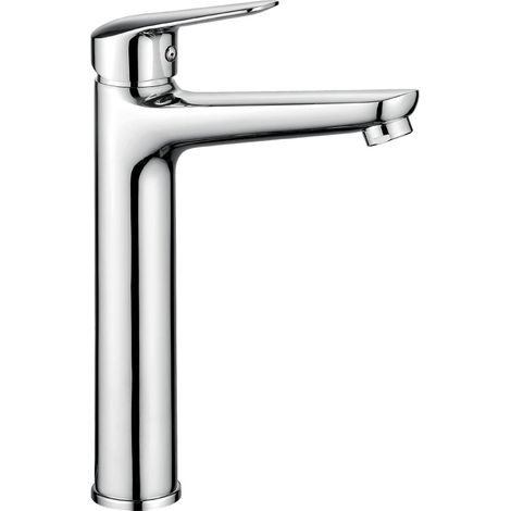 Mélangeur lavabo haut en laiton avec finition chromée - Karto