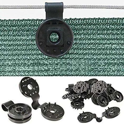 Befestigungselemente mit Ösen für Sichtschutzwände, Verdunkelungsstoffe und winddichte Stoffe im Außenbereich, 50er-Packung (1/5)