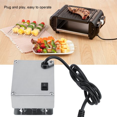Moteur de rôtisserie pour barbecue robuste, avec rotor intégré et prise européenne 220 V. (1/5)