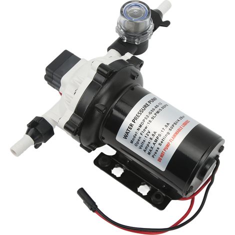 Pompe à membrane auto-amorçante 12V, débit élevé 5GPM, 60PSI, pompe à eau efficace pour camping-car, bateau, yacht (1/5)