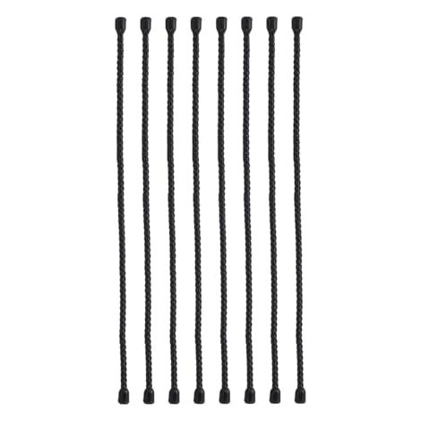 Attaches de Câble Pliables 8 Pièces, Polyvalentes en Silicone, Longueur 12 Pouces pour Organiser les Cordons - (1/5)