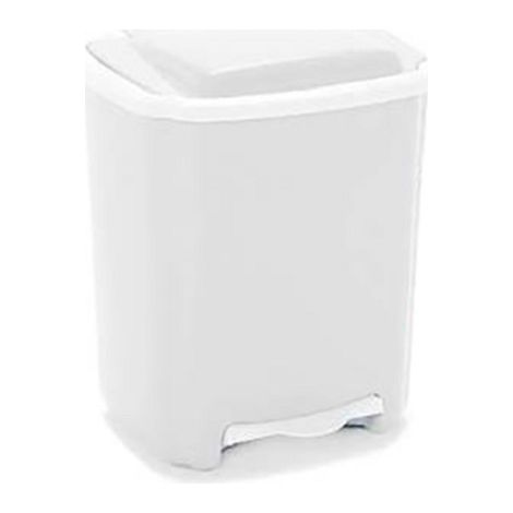 Cubo higiénico blanco con pedal 10 Lt 6751 Universal (1/2)