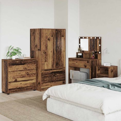 vidaXL Armoire de rangement Bois Ancien 80 x 31 x 81 cm