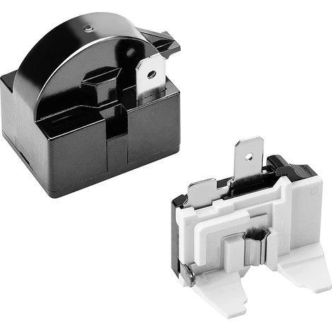Greluma Relais de démarrage QP2-4.7 PTC,Relais de démarrage de réfrigérateur 1 broche 4,7 Ω et protection contre les surcharges de réfrigérateur 6750C-0005P 1/2 HP compatible avec le compresseur (1/5)