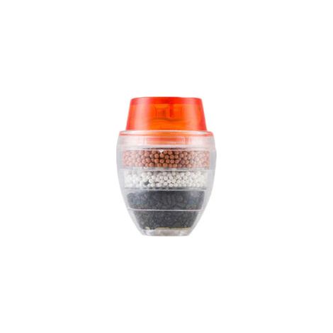 Minifiltro de agua para grifo - aproximadamente 16-23 mm de diámetro, compatible con la mayoría de grifos - 1 unidad, rojo - Crezuo