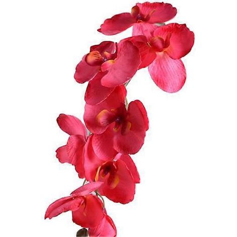 fleur artificielle, papillon, orchidée, décoration de bureau pour mariage ou fête, à faire soi-mêmerose rouge (1/5)