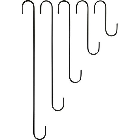8" S Hooks - Pack of 3 (1/4)