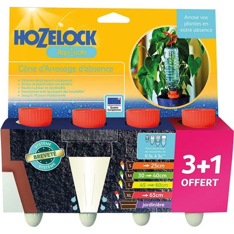 Cono de riego de cerámica Aquasolo naranja X4 blíster - Hozelock