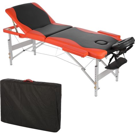 ALLUMINIO 3 ZONE DIVANO MASSAGGIO DIVANO TERAPIA DIVANO NERO ARANCIONE + DIVANO BORSA