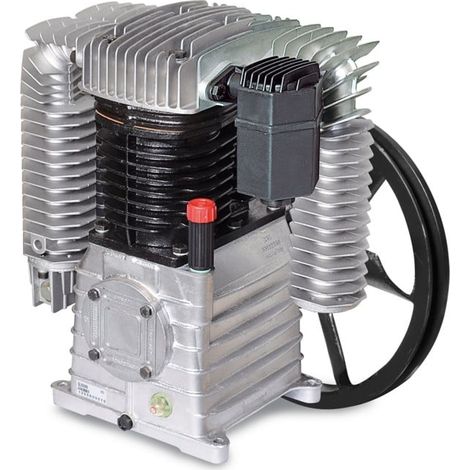 Compresseur à vis 2 cylindres – Double étage – Pression max. 15 Bar – Débit d’air 800 L/min – Moteur 5,5 KW – Aerotec (1/2)