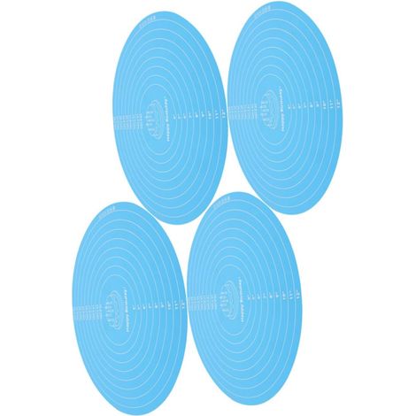 Toyvian 4pièces Tapis De Cuisson Silicone Réutilisable Pour Four Antiadhésif Et Rond Avec Mesures Pour Pâtisserie Pizza Et Roulage De Pâtes'-'- (1/5)