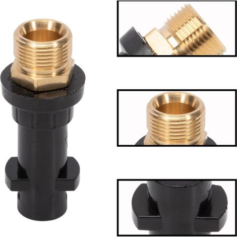 Adaptateur M22 mâle à baïonnette pour nettoyeur haute pression pour système de connexion K2 K3 K4 K5 K6 K7 (1/5)