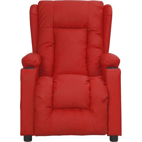 Maison Exclusive - Poltrona Massaggiante Rosso Vino in Similpelle