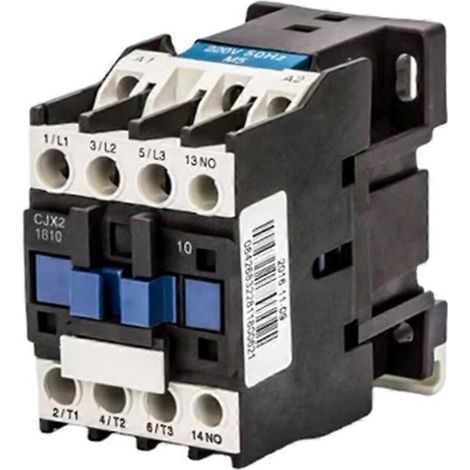 Contacteur CJX2-1810 32A Interrupteurs LC1 CA Tension du contacteur 220V--