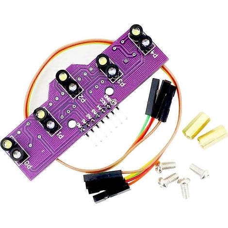 Capteur de suivi de ligne analogique 5-Way Module de patrouille optique Capteur de niveaux de gris analogique (1/5)