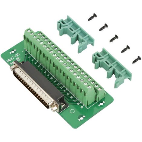 Carte de dérivation pour module d'interface DB37 à montage sur rail DIN (connecteur mâle)