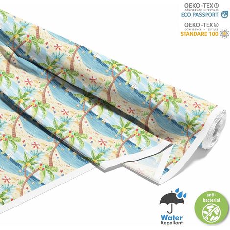 Dekorativer Outdoor-Stoff Oxford - Motiv Sommer DX8981 (1/5)