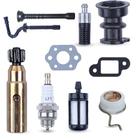 Collecteur d'admission La Pompe à Huile Vis sans Fin Filtre de Tuyau de mazout Kit pour Stihl 025 023 021 MS250 MS230 MS210 Pièces de tronçonneuse 11231412200 11236403200