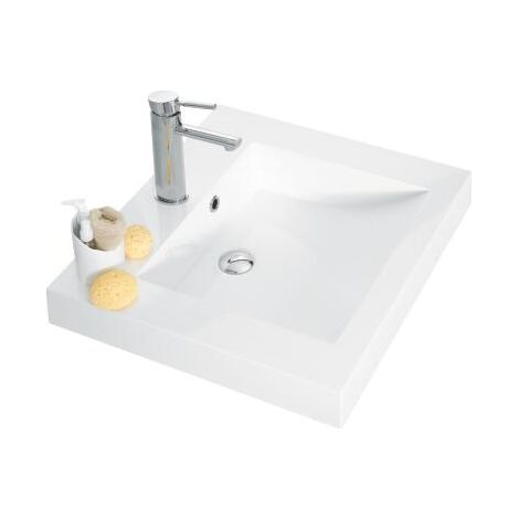 Plan vasque PMR en résine 80cm ergo - NEOVA (1/2)
