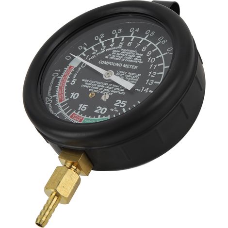 Testeur de pression pompe à essence auto, manomètre avec raccords collecteur 14mm et 18mm, diagnostic fuite et pression, outil de contrôle étanchéité. (1/5)