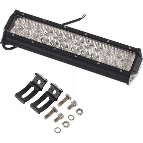 LED-Halogen-Arbeitsleuchte, gerade, 24 LEDs, 12/24 V, Heckmontage