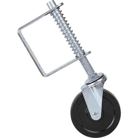 Inch Rubber Gate Wheel, Spring-Loaded for Floor (1/5)