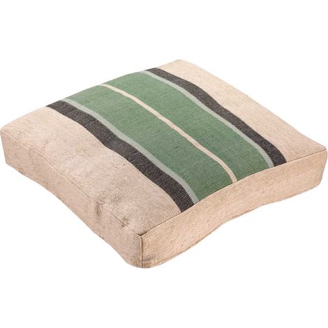 Coussin de sol en tissu Gatsby 55 x 55 x 10 cm Eucalyptus (1/4)