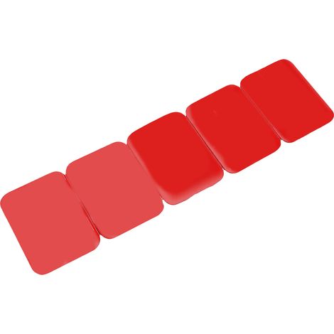 Lot de 5 pastilles adhésives carrées résistantes à la chaleur pour fixation de caméra embarquée sur pare-brise ou tableau de bord. 30 x 40 mm / 1,18 x 1,57 po (1/5)