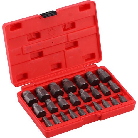 Extracteur de vis, jeu de dissolvant de métal, Kit d'outils de retrait métrique pour goupille de boulon, 25 pièces (1/5)