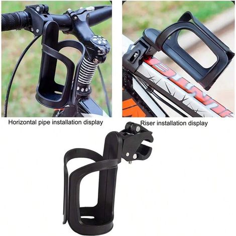 Support universel multifonction pour bouteille d'eau de vélo, support de gobelet, monture, cage de bouteille, compatible avec poussette (1/4)