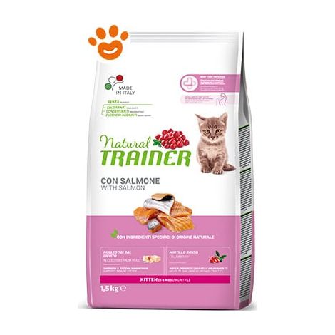 Natural Trainer Cat Kitten Salmone - Sacco 1,5 Kg -