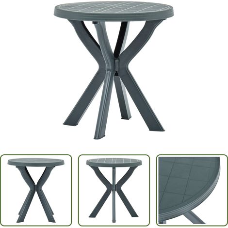 Bistrotisch - Bistrotisch Grün Ø70 cm Kunststoff (1/5)