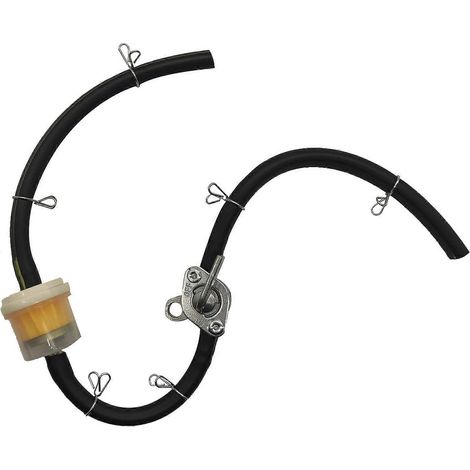 Tuyau d'essence, filtre à huile, colliers de serrage, robinet d'arrêt de carburant en ligne, interrupteur à essence pour mini-motos, motos tout-terrain, pit bikes 50cc, 70cc, 110cc, 125cc, 150cc et 25 (1/5)
