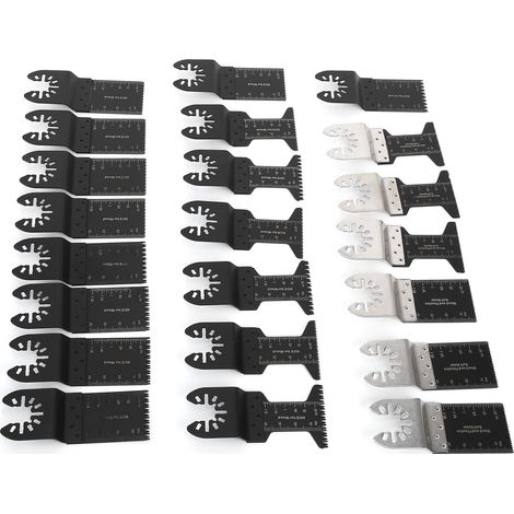 Kit de 22 lames de scie oscillantes pour la coupe précise du métal, du bois et du plastique (1/5)