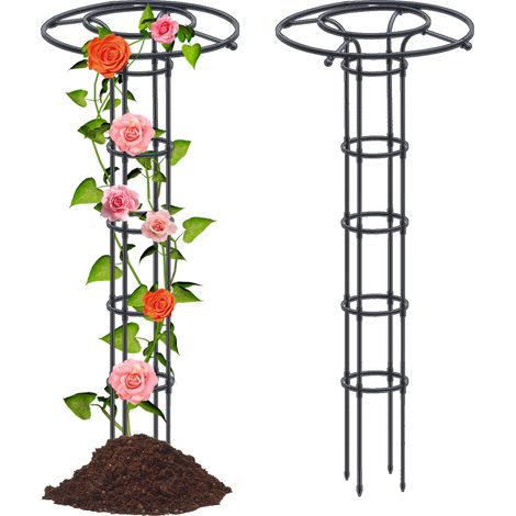 Supporto per piante rampicanti a forma di fungo, ideale per piante in vaso, rose, clematidi e ortaggi. Altezza totale: 180 cm. (1/5)