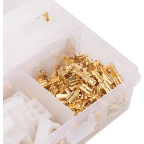 580 Blöcke mit 2,8 mm Leiterklemmen, Steckverbindern (2, 3, 4, 6, 9 Pins), in einer Schachtel. (1/5)