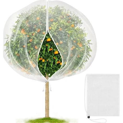 Lot de 2 filets de protection 3x3m pour arbres fruitiers et potager (1/5)