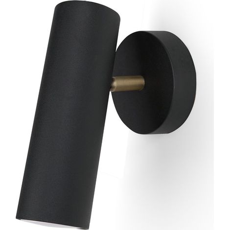 Applique murale orientable MILÁN noir sablé GU10 (1/4)
