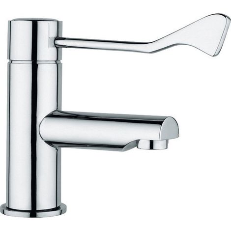 Miscelatore per lavabo progressivo con leva clinica in ottone finitura cromata - Idral 02058 (1/5)