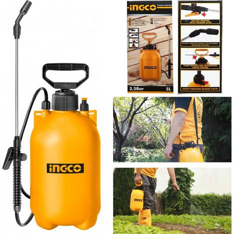 Pompa irroratrice 5 lt spalla pressione nebulizzatore - Ingco HSPP3051 (1/4)