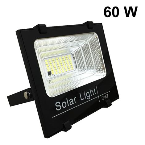 Proiettore Faro a energia solare 60w con pannello solare incluso DIMMERABILE