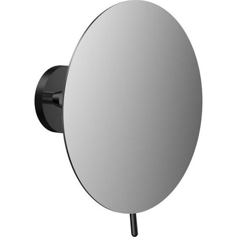 Miroir mural PURE rond. 1-bras. 3-fois noir