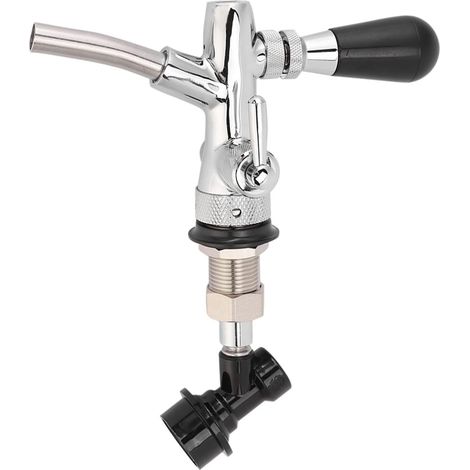 Robinet de Bière, G5/8 Robinet Bière Keg Autoperceur avec Boule De Verrouillage Liquide Déconnecter Longue Tige Réglable pour Bars