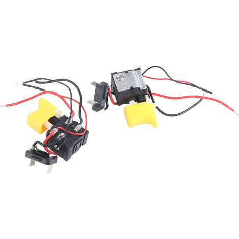 Lot de 2 interrupteurs à gâchette pour outils électriques, variateur de vitesse pour perceuse à percussion électrique, accessoires pour perceuse à percussion (1/5)