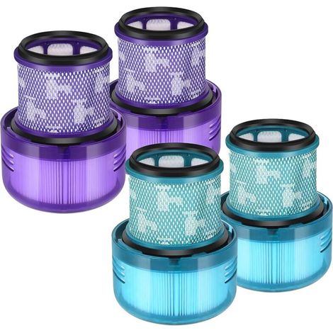 Lot de 2 filtres pour aspirateur Dyson V10/V11/V15 - Filtre violet - AquaForge (1/5)