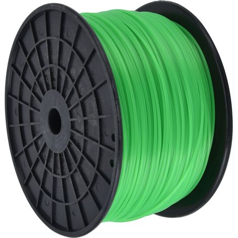 Ligne de coupe-bordure de 2mm, tondeuse à gazon ronde verte pour Husqvarna 372m / 1220,5 pieds (1/5)
