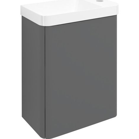 Sapho Zorba - Lavabo, 39x22x50 cm, 1 porte L/P, carina LT113-4141 (1/5)