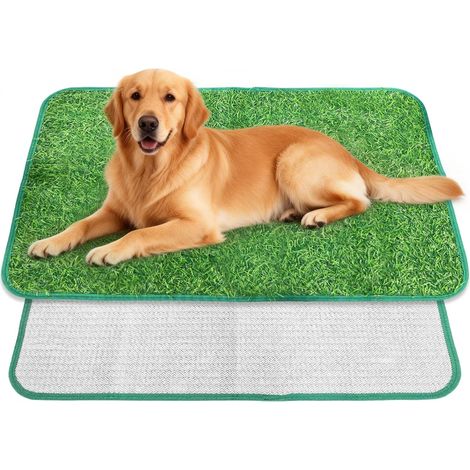 Litière pour Chien, Litiere Herbe Chien de Balcon en Gazon Artificiel Réutilisable, Convient pour Balcon, Terrasse, Jardin, Maison (46 X 70 cm) (1/5)