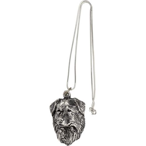 Perro pastor holandés II - collar para perros, joyería única para amantes de los perros, colgante de serpiente único de Art-Dog (1/5)